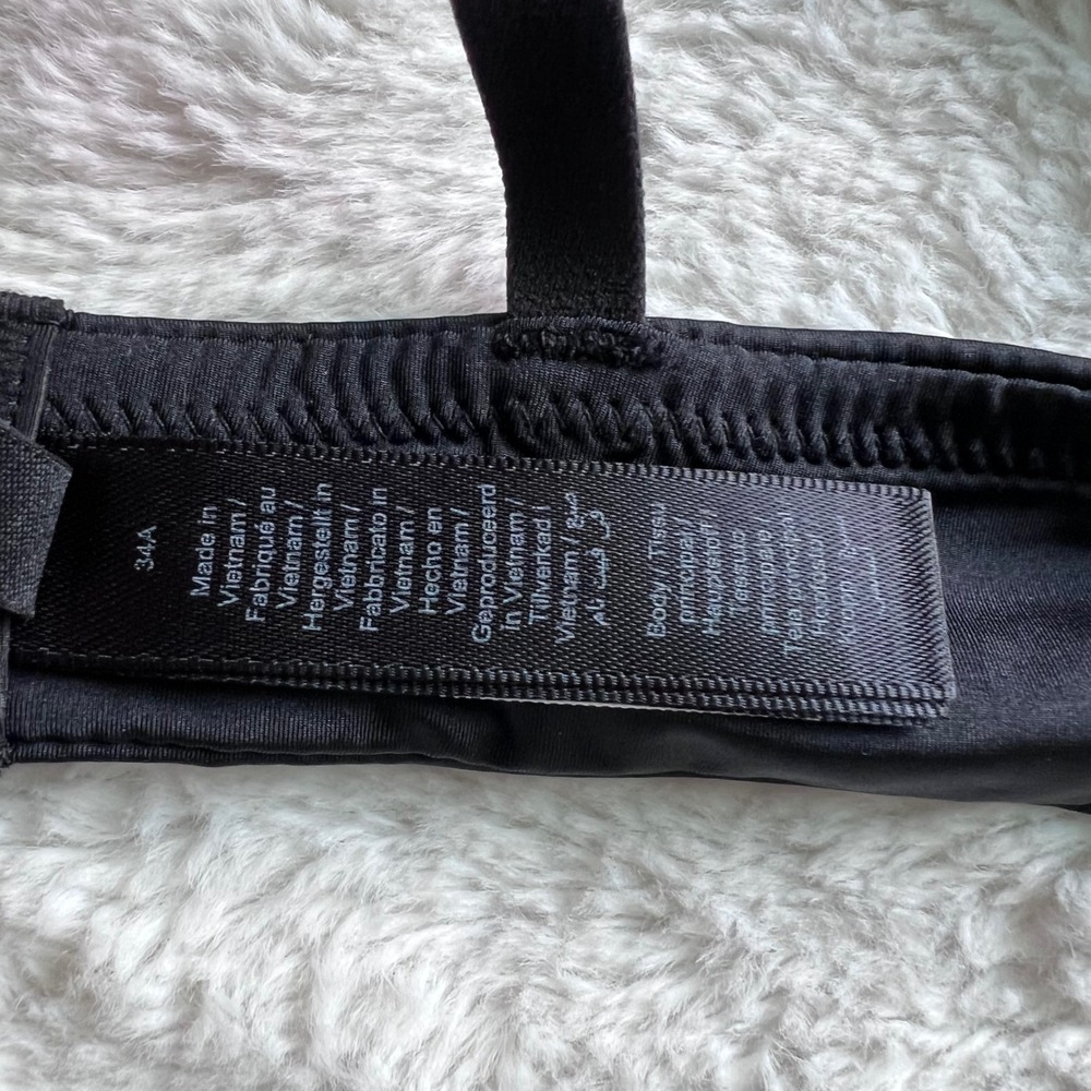 SKIMS Wireless Form Maternity T-Shirt Demi‎ Nursing Bra Onyx Black Size 34A NWT - Picture 9 of 10